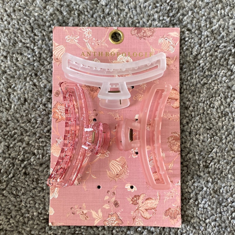 Anthropologie claw clip set
